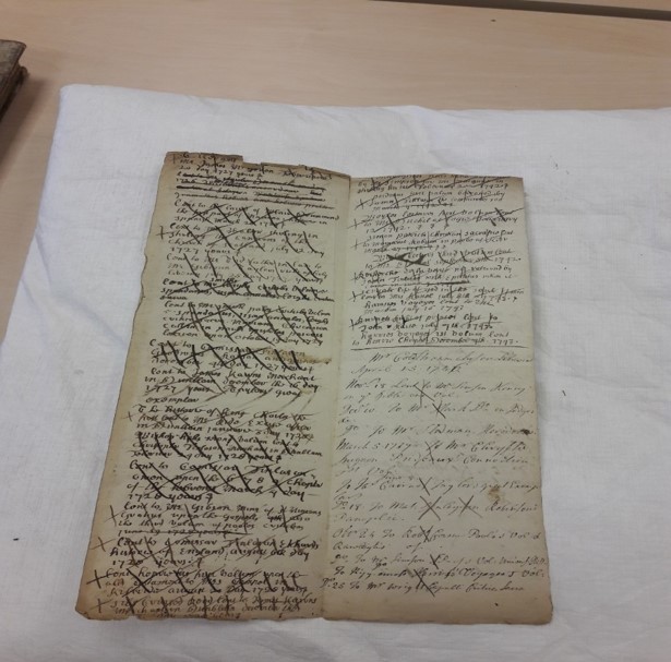 Earliest Borrowing Register from Leighton Library