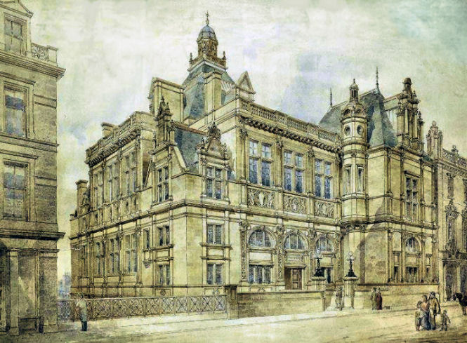Drawing of Edinburgh Central Library