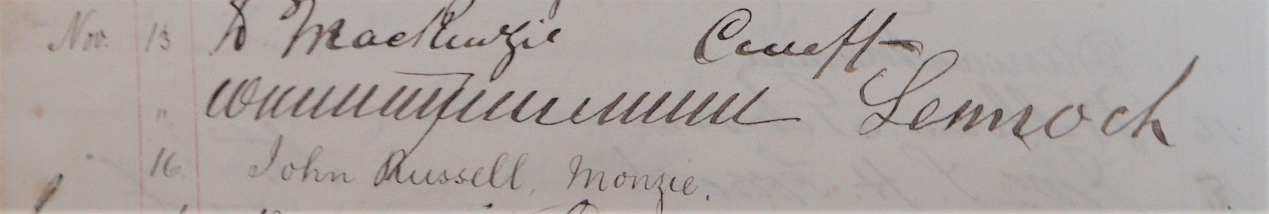 Innerpeffray Library Visitor Book Volume 1, f.40v, showing visitors from November 1878