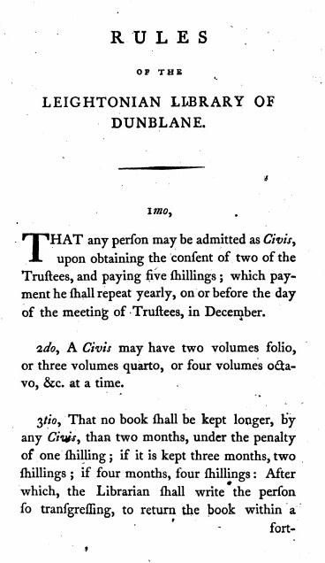 Rules of the Leightonian Library