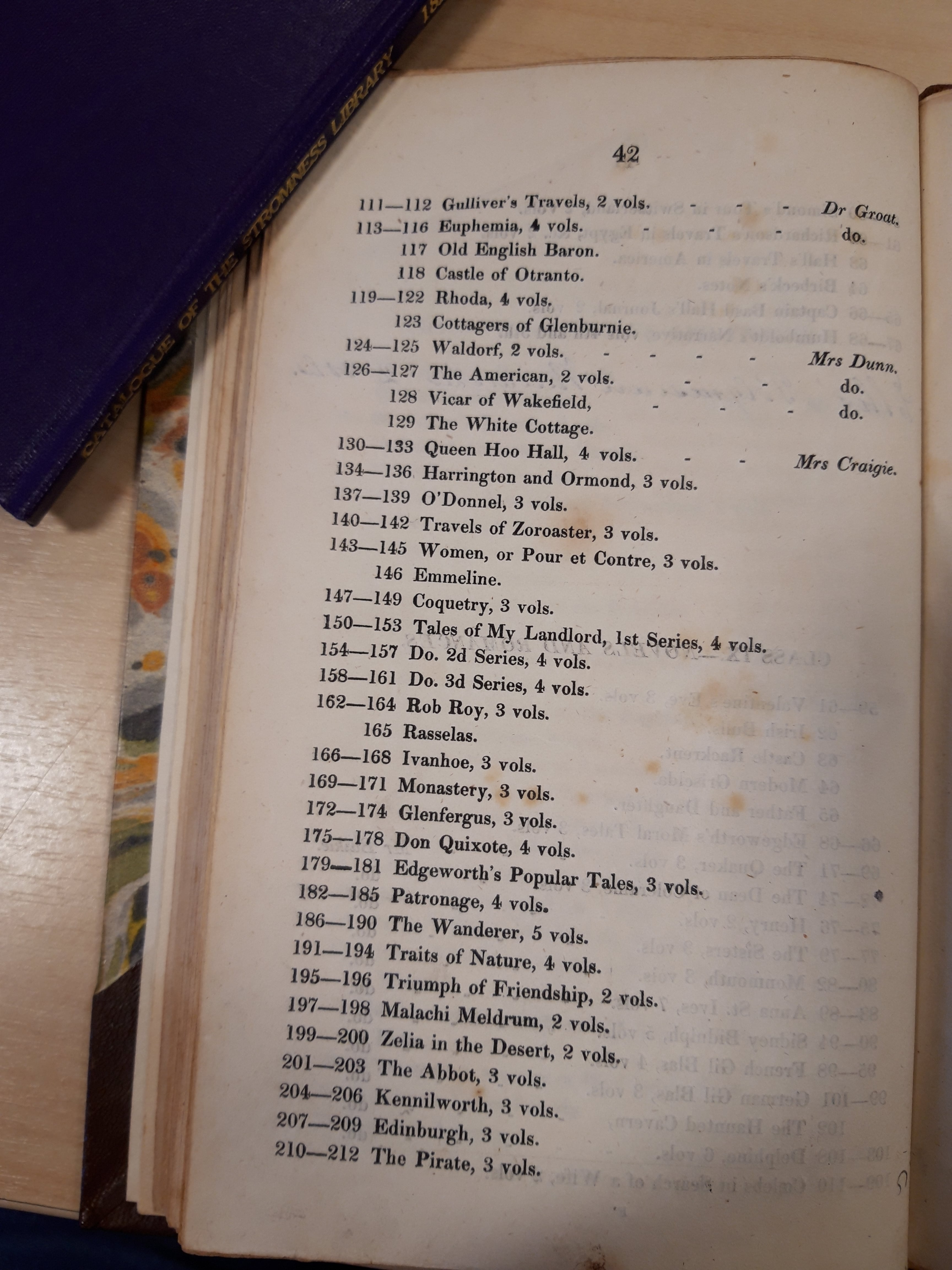 The Pirate listed in the Supplement to the 1816 Orkney Library catalogue