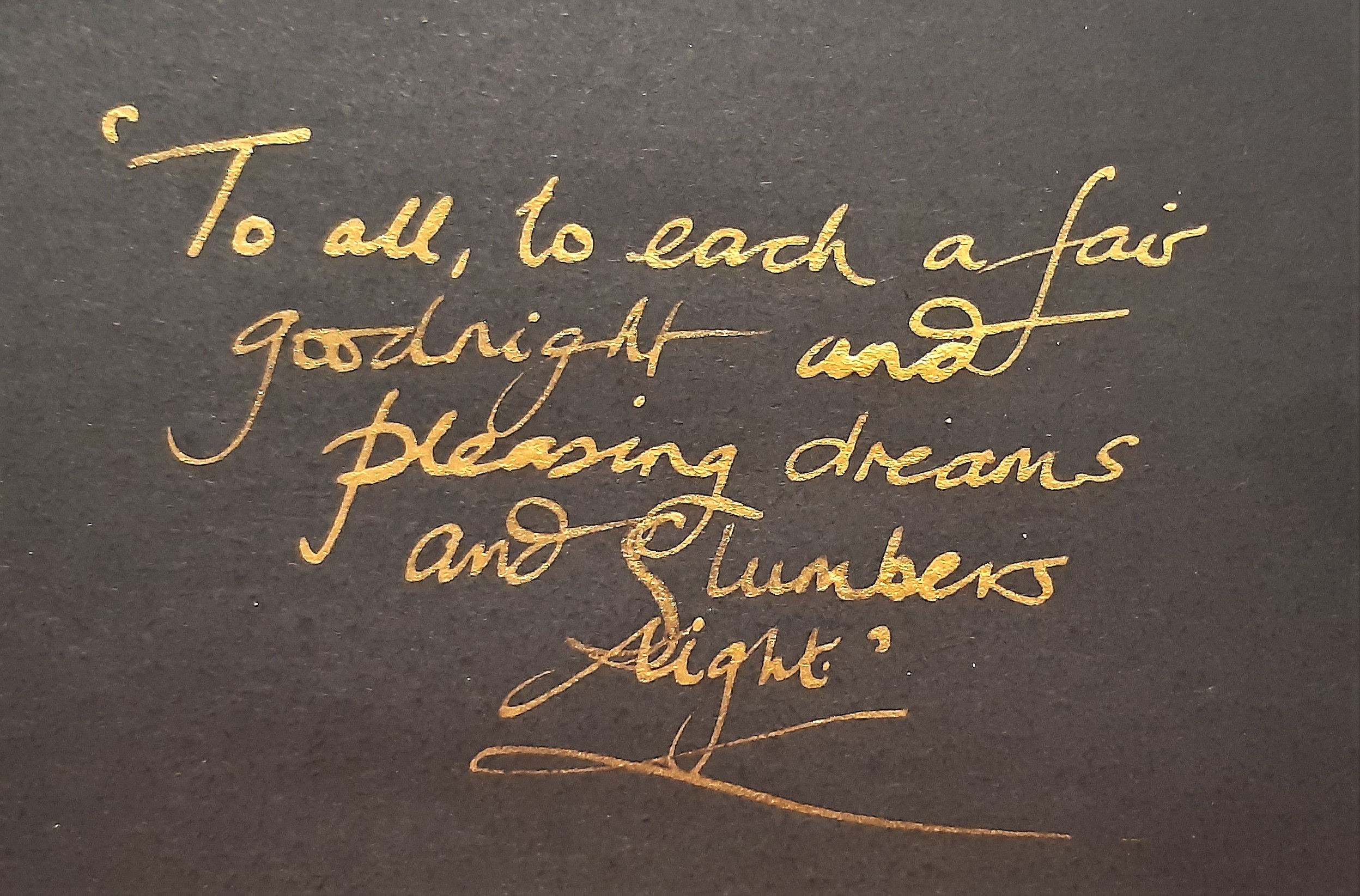 Excerpt from Back Cover of Innerpeffray Library 'Read to Death' Opening Event Programme, quoting the final lines of Sir Walter Scott’s ‘Marmion’ (1808)