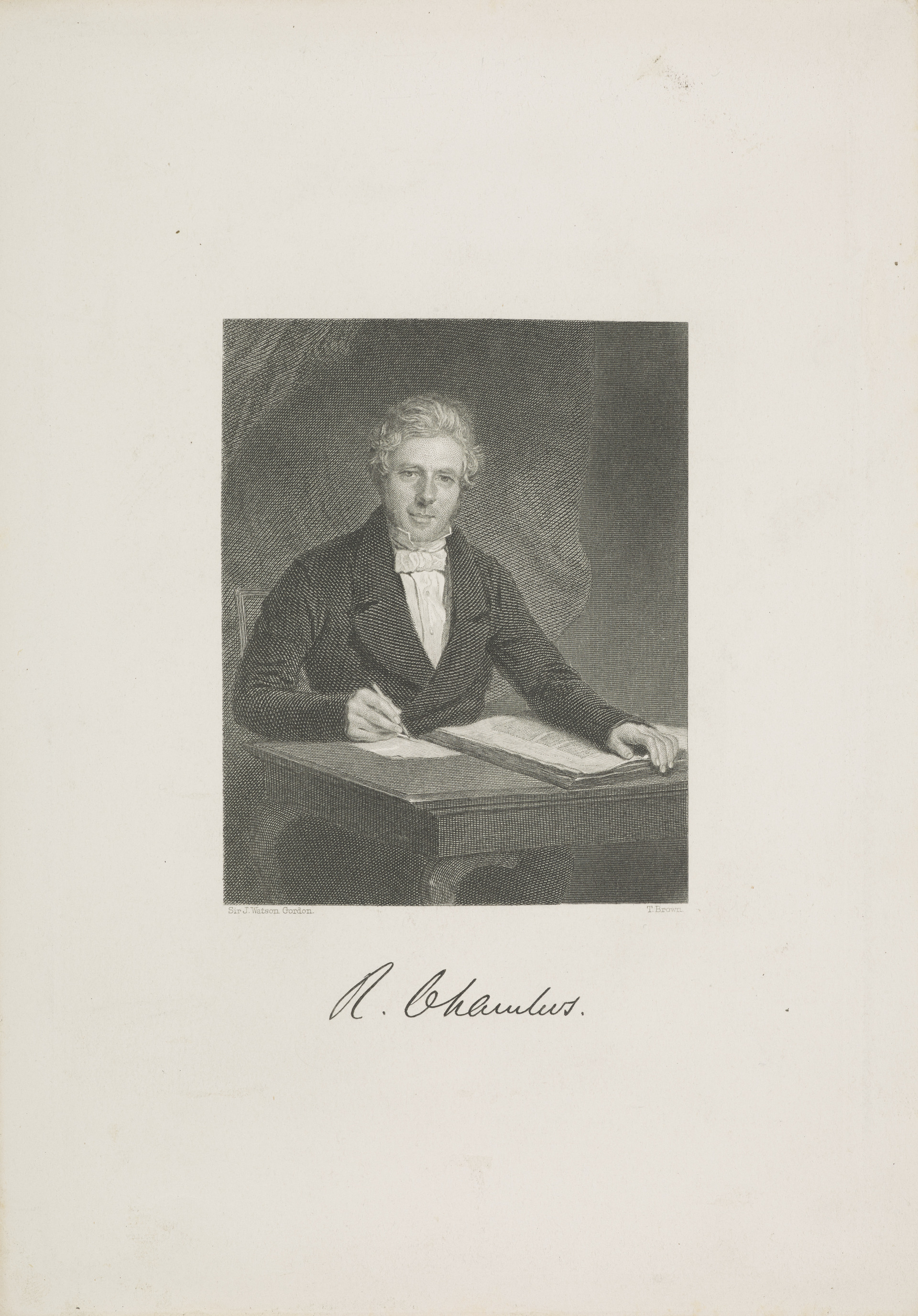 portrait of Robert Chambers as a young man